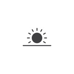 sun icon. sign design