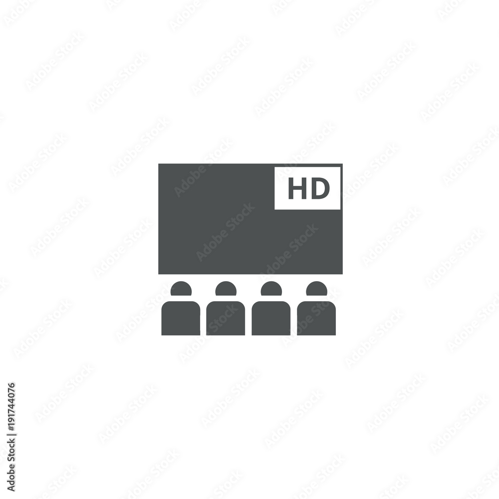 Sticker tv icon. sign design