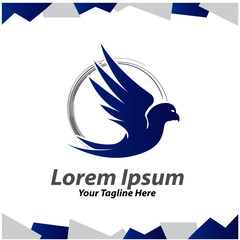 Fototapeta premium eagle circle logo