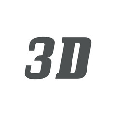 3D icon. sign design