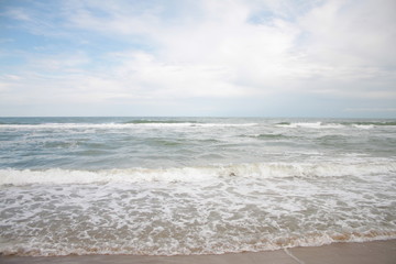 the ocean and the beautiful sky