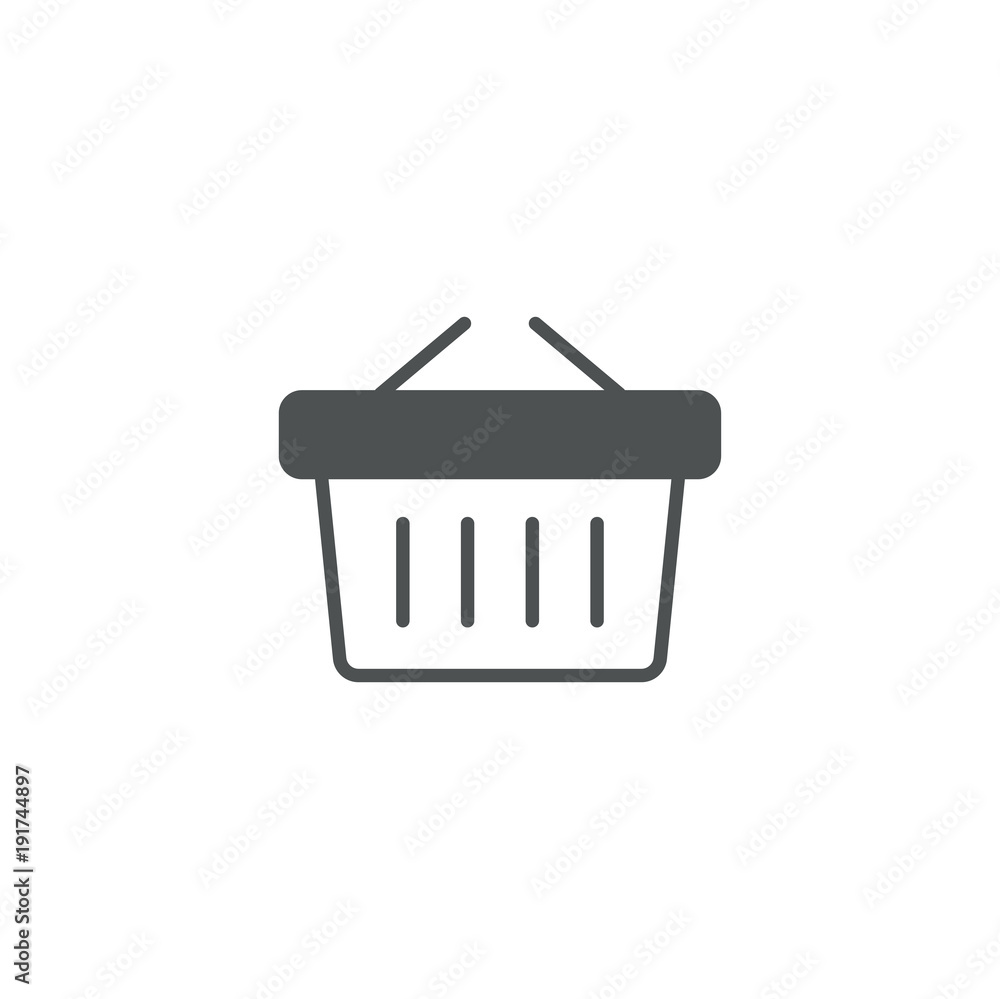 Poster basket icon. sign design