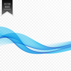 stylish blue vector wave background