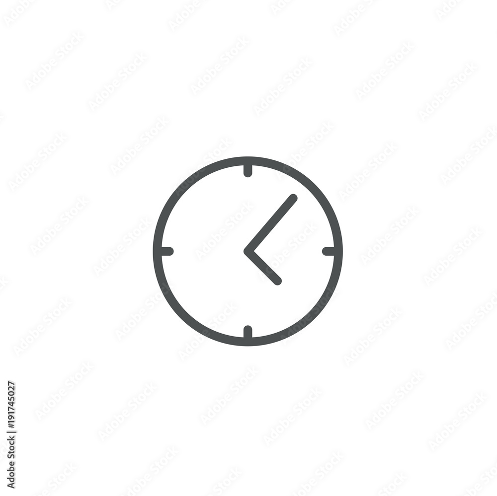 Canvas Prints clock icon. sign design