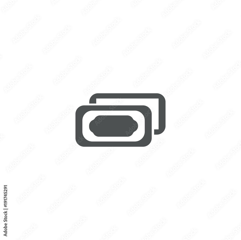 Sticker money icon. sign design