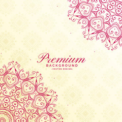 awesome mandala decoration premium background