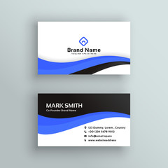 blue business card  vector design