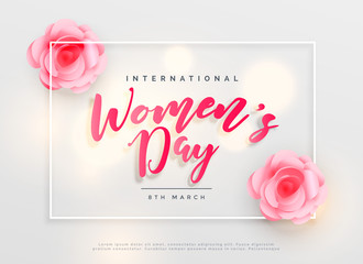 lovely happy women's day international celebration background
