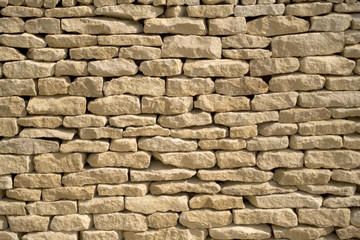 Brand new cotswold drystone wall