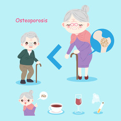 old people with osteoporosis