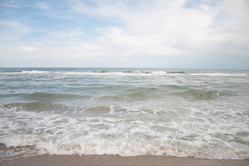the ocean and the beautiful sky