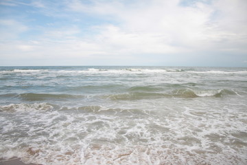 the ocean and the beautiful sky