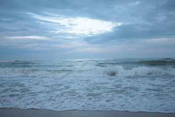 the ocean and the beautiful sky