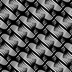 Design seamless monochrome decorative pattern