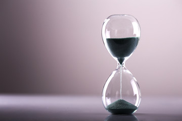 Hourglass time passing background