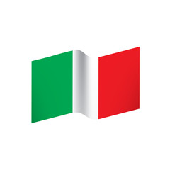 Fototapeta premium Italy flag, vector illustration