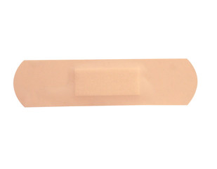 Adhesive plaster isolated on white background