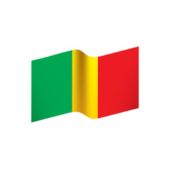 Mali flag. Vector