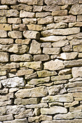Fototapeta premium Limestone drystone wall