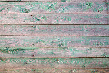 old green painted horizontal boards