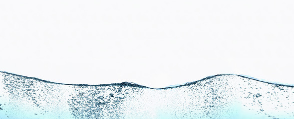 Sparkling water and wavy movement