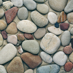 Fototapeta na wymiar stone pebbles background