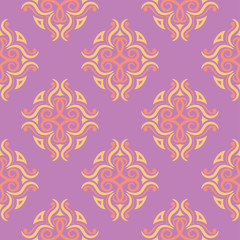 Floral seamless pattern. Colored background