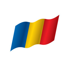 Fototapeta premium Chad flag, vector illustration