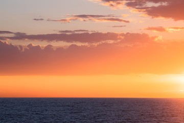 Beautiful sunset at the sea