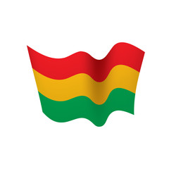 Bolivia flag, vector illustration
