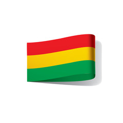 Bolivia flag, vector illustration
