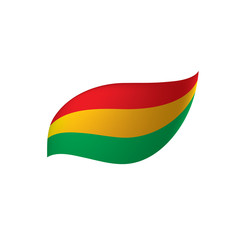 Bolivia flag, vector illustration