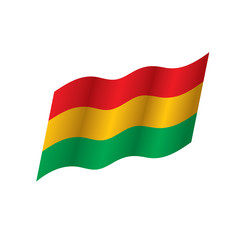 Bolivia flag, vector illustration