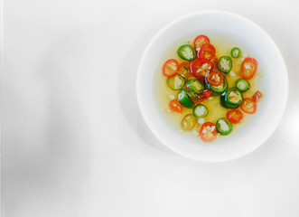 Thai fish dipping sauce. Prik Nam Pla