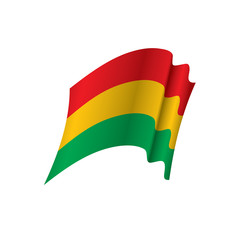 Bolivia flag, vector illustration