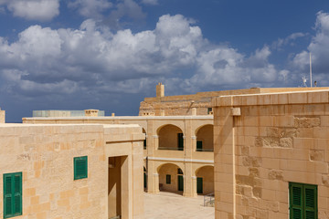 Obraz premium Interior Courtyard at Fort St. Elmo