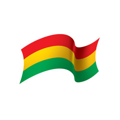 Bolivia flag, vector illustration