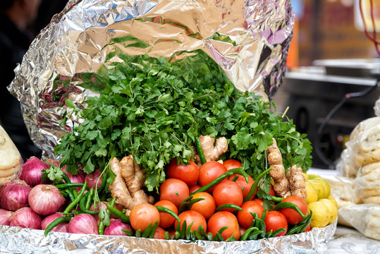 Local market fresh vegetable, India