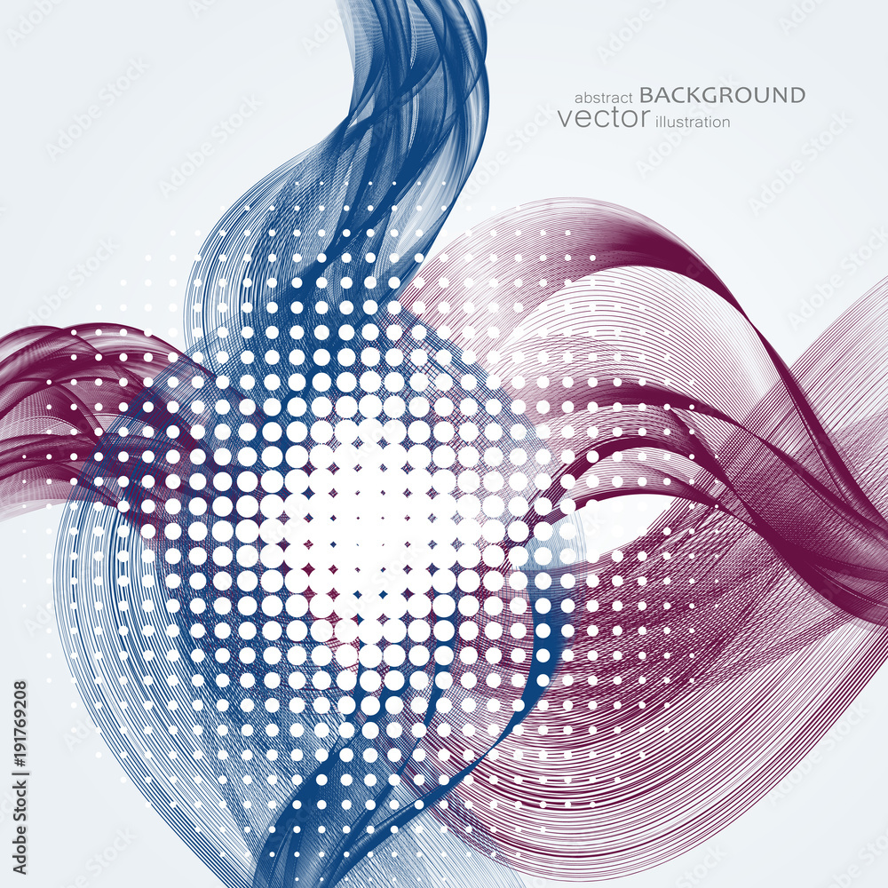 Poster abstract backgrounds with colorful wavy lines. elegant wave design. vector technology.