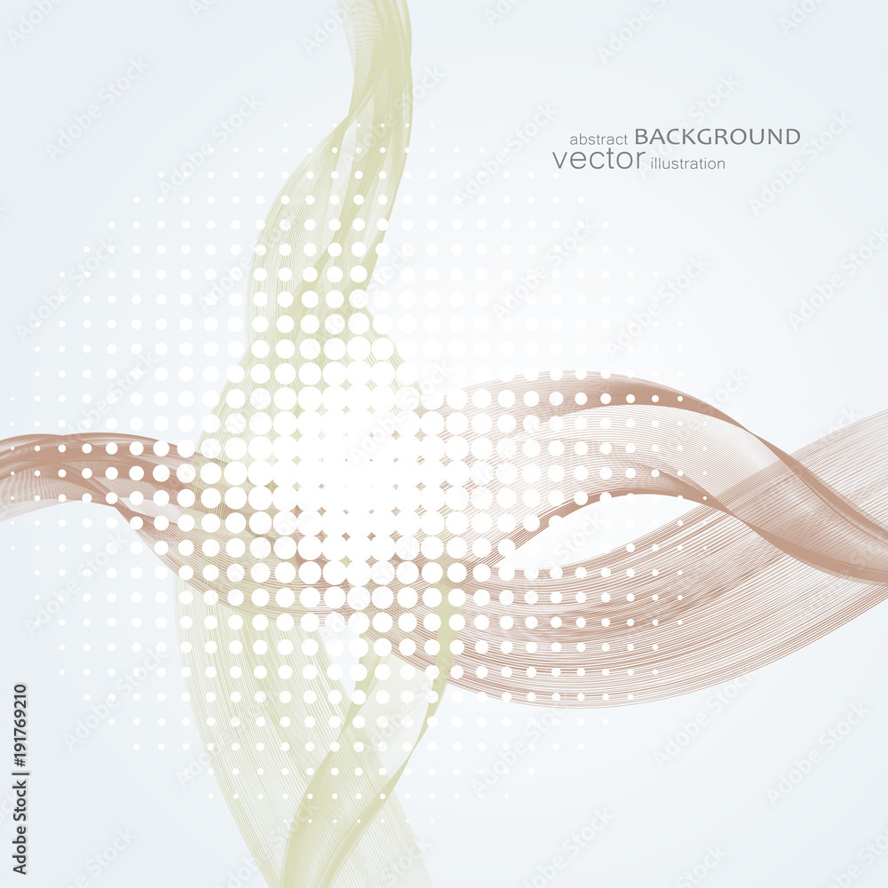 Poster abstract backgrounds with colorful wavy lines. elegant wave design. vector technology.