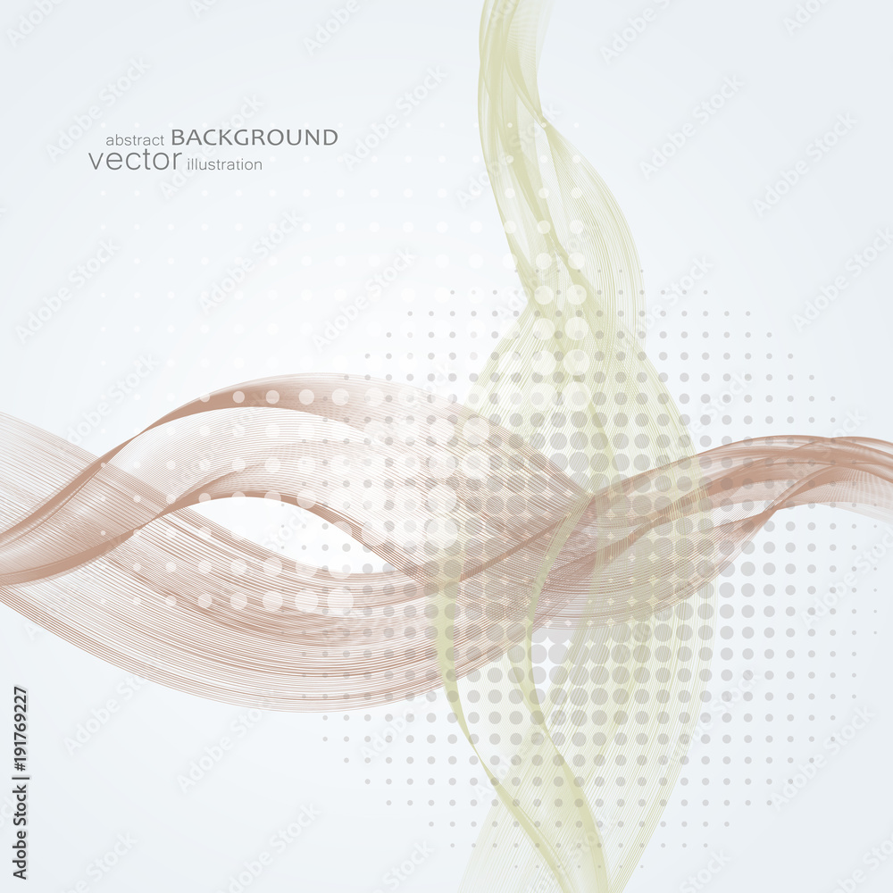 Poster abstract backgrounds with colorful wavy lines. elegant wave design. vector technology.