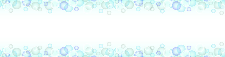 blue bubbles banner