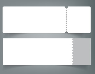 Blank event concert ticket mockup template. Concert, party or festival ticket design template