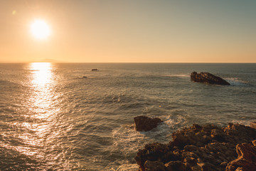 Paisaje nautico de Biarritz, Francia