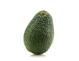 Fresh avocado on white background