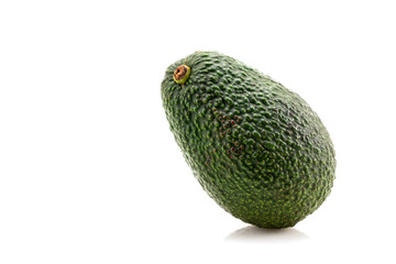 Fresh avocado on white background