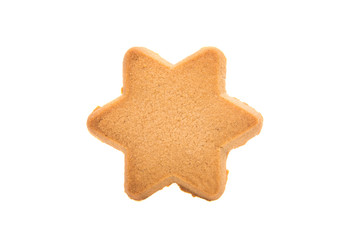 cookie star isolated