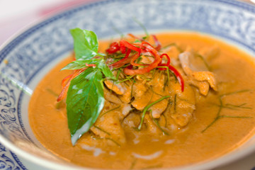 Panang Curry with chicken, Thai Cuisine 
