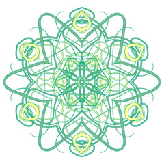 Arabic Colorful Mandala. Ethnic tribal ornaments