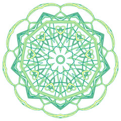 Arabic Colorful Mandala. Ethnic tribal ornaments